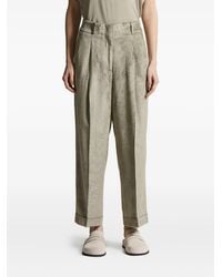 Peserico - Pleated Corduroy Trousers - Lyst