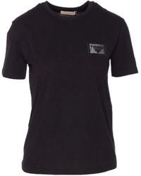 Twinset - Embroidered-Logo Crew-Neck T-Shirt - Lyst