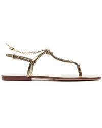 MARIA LUCA - Sandalias slip-on con cadena - Lyst