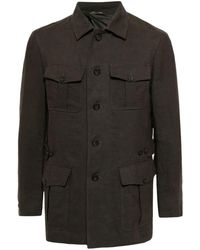 N.Peal Cashmere - Casablanca Linen Shirt Jacket - Lyst