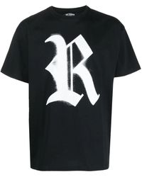 Raf Simons - Logo-Print Cotton T-Shirt - Lyst
