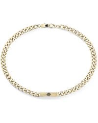 Philipp Plein - Plein Tag Gourmette Necklace - Lyst