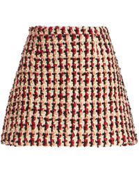 Etro - Bouclé Wool-blend Mini Skirt - Lyst