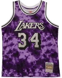 Mitchell & Ness - "nba La Lakers 96 Shaquille O'neal" Galaxy スウィングマンジャージ - Lyst
