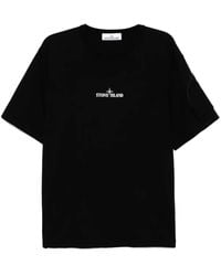 Stone Island - T-Shirt Mit Logo-Print - Lyst