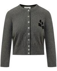 Isabel Marant - Lona Logo-Patch Cardigan - Lyst
