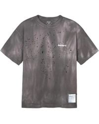 satisfy running cult member サティスファイ tシャツ Satisfy Men's AuraLite Running Cult Member T-Shirt in Washed Black