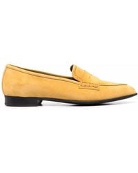 Bally - Low-heel Suede Loafers - Lyst