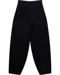 Stella McCartney - Panelled Satin Tapered Trousers - Lyst