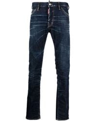 DSquared² - Jean Slim À Patch Logo - Lyst