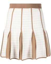 Elisabetta Franchi - High-Waisted Pleated Skirt - Lyst