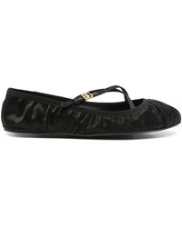 Dolce & Gabbana - Bailarinas con hebilla del logo - Lyst