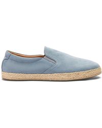 SCAROSSO - Miguel Slip-on Leather Espadrilles - Lyst