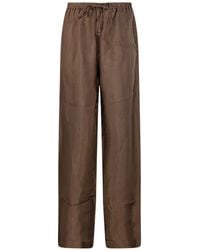 Rohe - Mini-Check Drawstring Trousers - Lyst