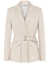 Alberta Ferretti - ベルテッド ジャケット - Lyst