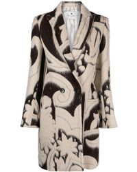 Etro - Double-breasted Coat - Lyst