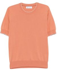 Brunello Cucinelli - Trimmed Short-Sleeve T-Shirt - Lyst