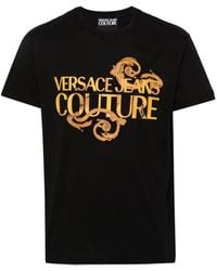 Versace - T-Shirt mit Logo-Print - Lyst