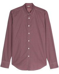 Canali - Overhemd Met Geometrisch Patroon - Lyst