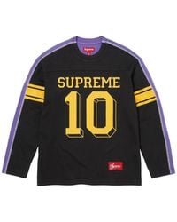 Supreme - Long-Sleeve Football T-Shirt - Lyst