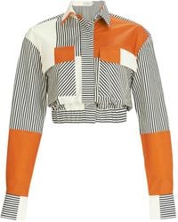 Silvia Tcherassi - Soleil Katoenen Cropped Blouse - Lyst
