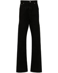 VTMNTS - Logo-Embroidered Straight-Leg Jeans - Lyst