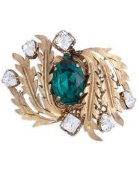 Dolce & Gabbana - Leaf-Embellished Brooch - Lyst