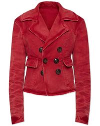 DSquared² - Double Breasted Denim Jacket - Lyst