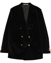 Tagliatore - Blazer En Velours À Boutonnière Croisée - Lyst