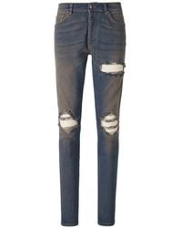 Amiri - Gerafelde Jeans Met Geribbeld Vlak - Lyst