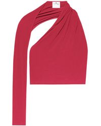 Courreges - Slash Asymmetric Cropped Top - Lyst