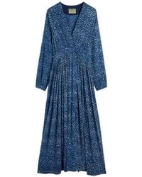 Momoní - Printed V-Neck Dress - Lyst
