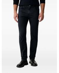 Trussardi - Logo-Patch Straight-Leg Jeans - Lyst