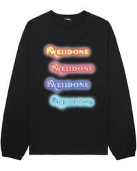 we11done - Logo-Print Long-Sleeve T-Shirt - Lyst