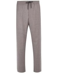 Agnona - Drawstring Flannel Track Pants - Lyst