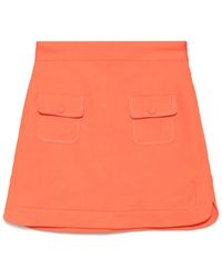 Sandro - Twill Mini-Rok - Lyst