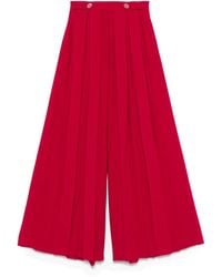Twinset - Pleated Crepe Trousers - Lyst