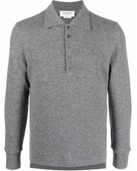 Thom Browne - Poloshirt Mit Langen Ärmeln - Lyst