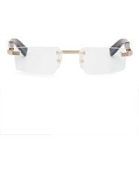 Cartier - Rimless Rectangle-Frame Glasses - Lyst
