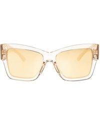 Dolce & Gabbana - Logo-Lettering Sunglasses - Lyst