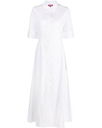 STAUD - Joan Button-down Shirt Dress - Lyst
