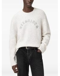 AllSaints - Curv Embroidered Sweater - Lyst