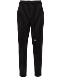 Patrizia Pepe - Ruched-Detailed Pinstriped Trousers - Lyst