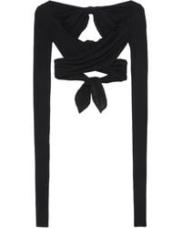 Philosophy Di Lorenzo Serafini - Bow-Fastening Cropped Top - Lyst