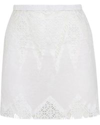 Amir Slama - X Jade Picon Lace-Detail Mini Skirt - Lyst