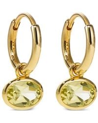 BY PARIAH - 14Ct Orbit Quartz Hoop Earrings - Lyst