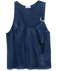 Elisabetta Franchi - ロゴブローチ タンクトップ - Lyst