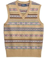 Polo Ralph Lauren - V-Neck Patterned Vest - Lyst