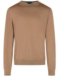 Tom Ford - Fine Gauge Pure Wool Crew Neck Sweater - Lyst