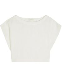 Suzie Kondi - Boat-Neck Crop Top - Lyst